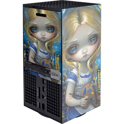 Artist Alice in Van Gogh Starry Night by Jasmine Becket-Griffith XBox Series X Digital Edition Console Skin